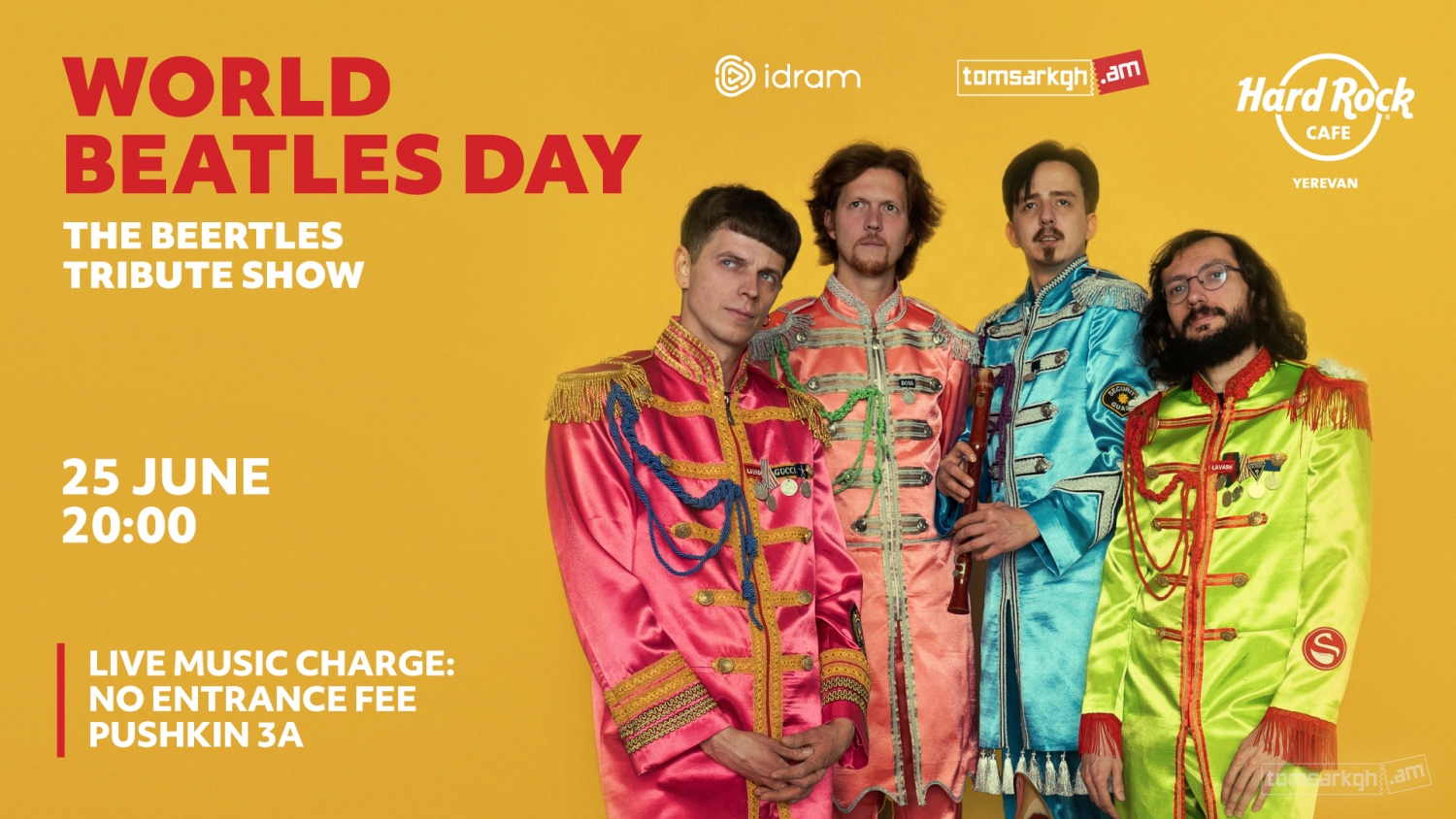 WORLD BEATLES DAY - Տոմսարկղ.am - միասնական տոմսային համակարգ