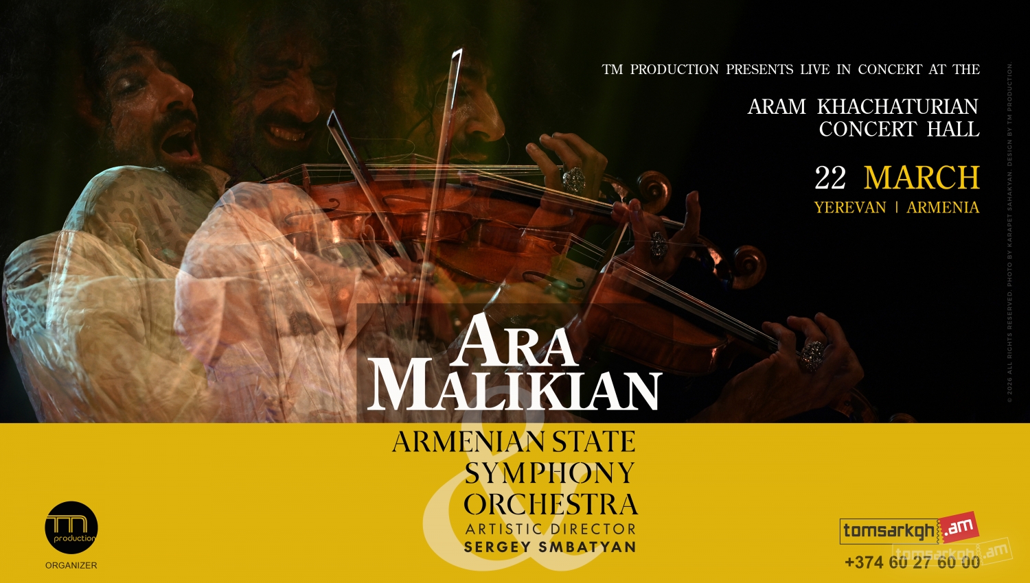 Афиша: Ara Malikian - Armenian State Symphony Orchestra