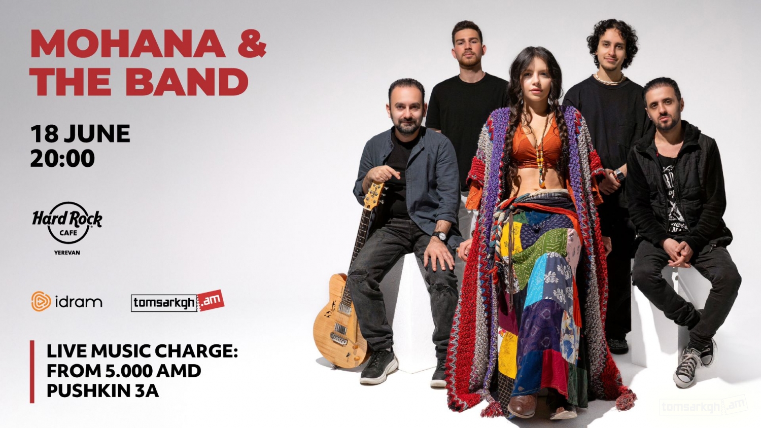 MOHANA & The Band - Տոմսարկղ.am - միասնական տոմսային համակարգ